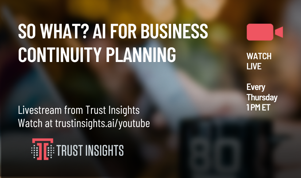 So What AI for Business Continuity Planning 1