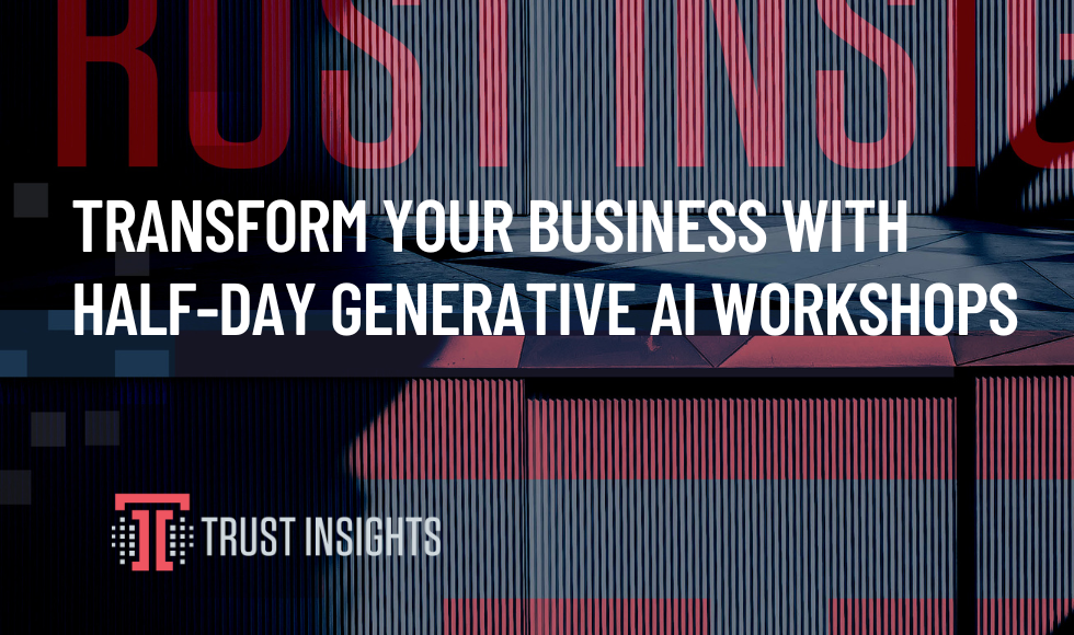 Transform Your Business with Half-Day Generative AI Workshops